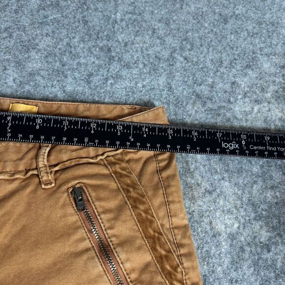 Pilcro Anthropologie Pants Womens 6 Burnt Orange Skinny Jeans Zip Pockets Velvet - Picture 4 of 10